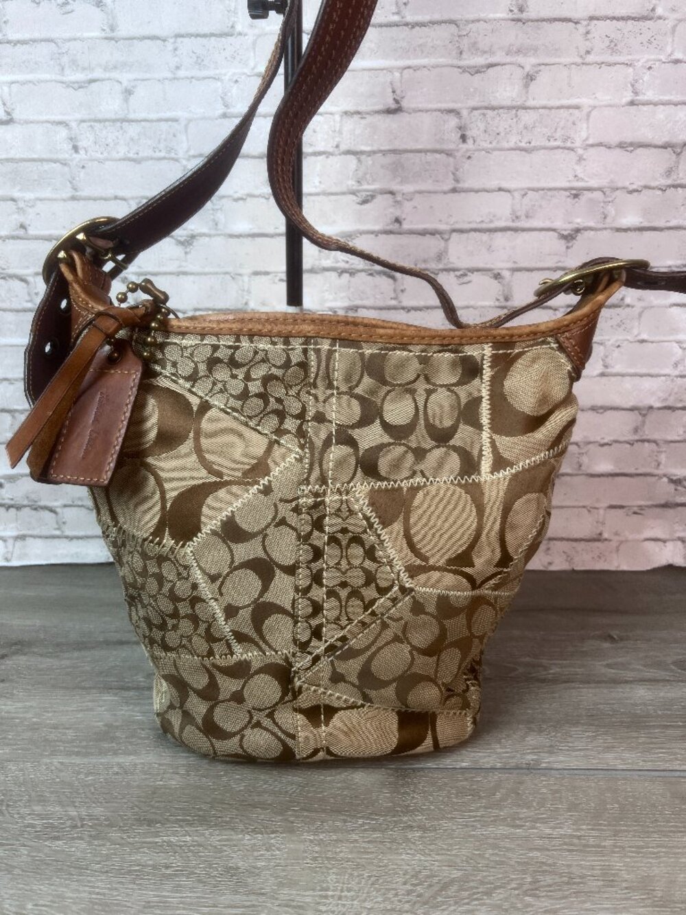 Rare limited Edition Coach Bleecker Patchwork Signature Canvas Bucket 205/600